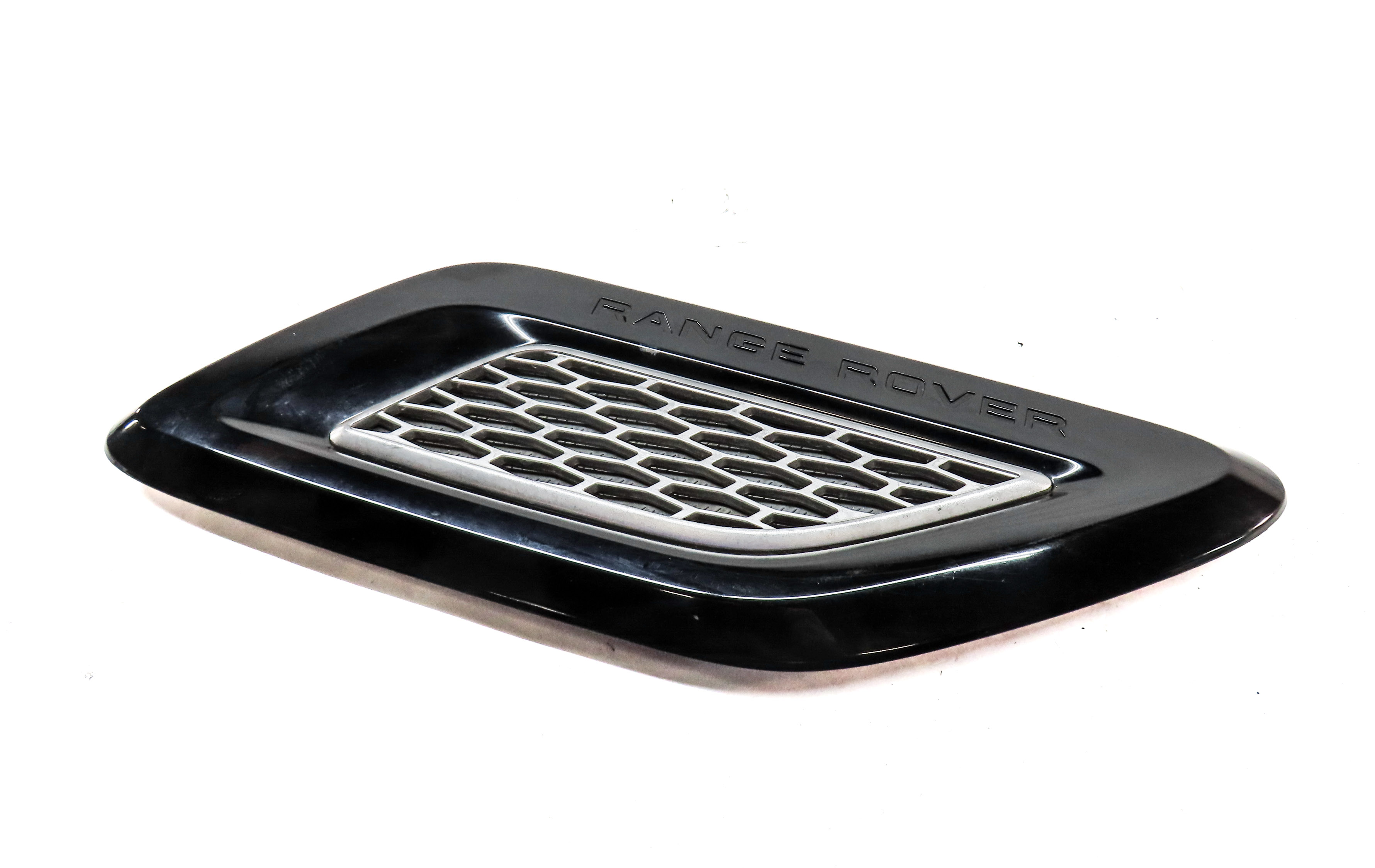 15 RANGE ROVER SPORT L494 FRONT RIGHT PASSENGER HOOD GRILL TRIM BLACK/SILVER — exact item pictured